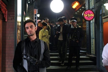 Christian Bachini on set of Fu Tou Bang Quan Qi (2013)