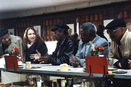 Funk Brothers Jack Ashford, Pistol Allen, Joe Hunter and Eddie Willis with Joan Osborne.