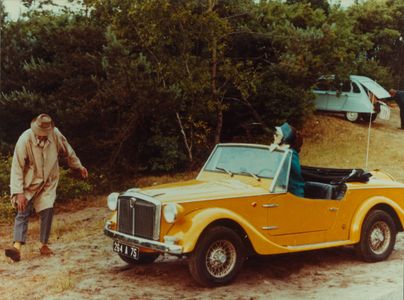 Jacques Tati and Maria Kimberly in Trafic (1971)