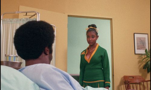 Rosanne Katon and Jason Sommers in The Swinging Cheerleaders (1974)