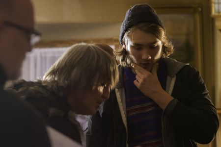 On set for LEMONHEADS