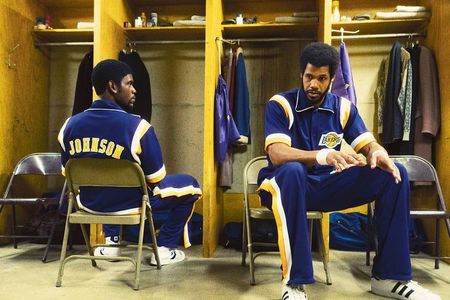 Solomon Hughes and Quincy Isaiah in Winning Time: The Rise of the Lakers Dynasty (2022)
