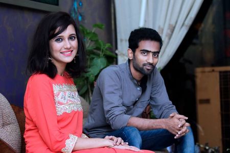 Sabila Nur and Borhan Khan at an event for European University of Bangladesh Documentary (2016)