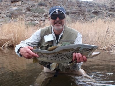 Flyfishing the Gorge...Giant Brown!