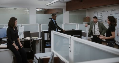 Heath Centazzo, Amy Motta, Tim Russ, and Michelle Lukes in The Star City Murders