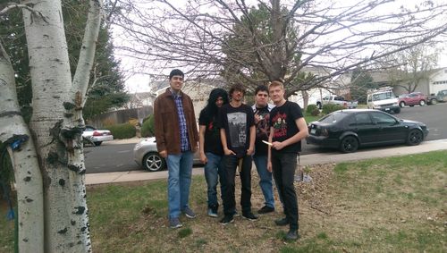 Michael Lakota Dillon, RJ Cusyk, Nick Gatsby, and Liam Woodward in Time Has a Funny Way of Selling Itself Short (2016)