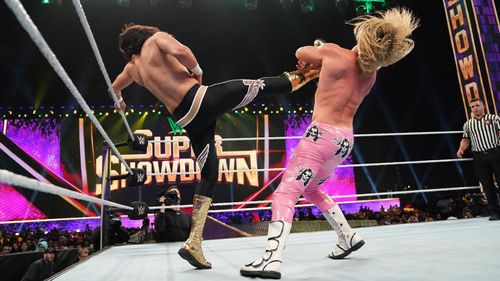 Mansoor Al-Shehail and Nic Nemeth in WWE Super Show-Down (2020)