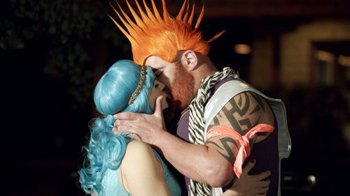 Rosalie Thomass and Matthew Bloom in 