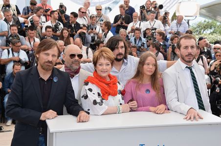 Viggo Mortensen, Ghita Nørby, Lisandro Alonso, and Fabian Casas at an event for Jauja (2014)