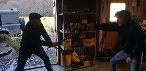 Shooting fights on My Son w/ James McAvoy & Michael Moreland