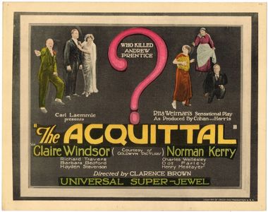 Barbara Bedford, Norman Kerry, Mildred Manning, Richard Travers, Charles Wellesley, and Claire Windsor in The Acquittal 
