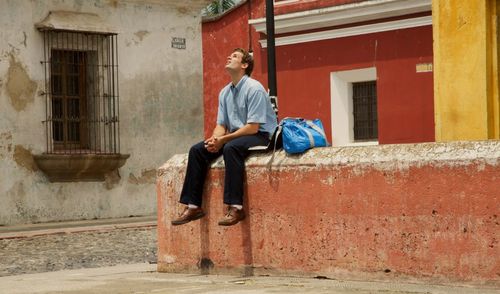 Chris Keener on the set of 'The Garden of Steven'