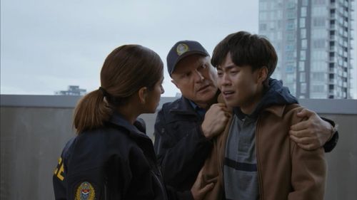 Still of Steven Huy, Supinder Wraich and Enrico Colantoni in Allegiance