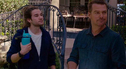 Zach Zagoria with Chris O’Donnell and LL Cool J on the set of NCIS: Los Angeles.