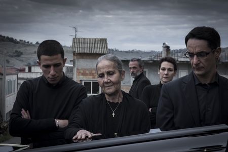 Fabrizio Ferracane, Peppino Mazzotta, Aurora Quattrocchi, Anna Ferruzzo, and Giuseppe Fumo in Black Souls (2014)