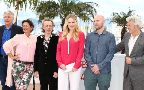 Jan Bijvoet, Annet Malherbe, Hadewych Minis, Alex van Warmerdam, Marc van Warmerdam, and Jeroen Perceval at an event for