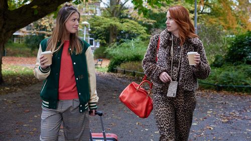 Jamie Grant and Sanne Langelaar in The Day After the Night Before (2023)