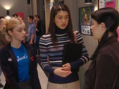 Britt Irvin, Sarah Lind, and Grace Park in Edgemont (2000)