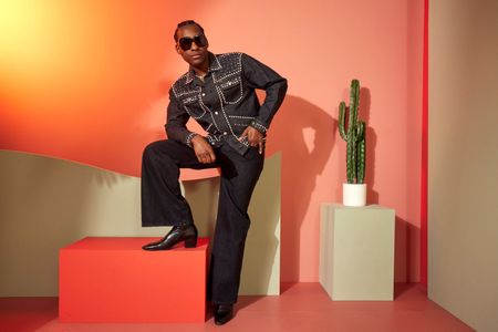 Leon Bridges at an event for The Young Wife (2023)