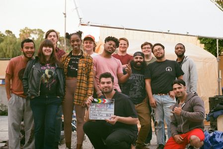 On set for the long Con