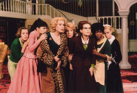 (l to r) Ludivine Sagnier, Virginie Ledoyen, Catherine Deneuve, Danielle Darrieux, Isabelle Huppert, Firmine Richard, an
