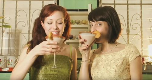 Alie Ward and Georgia Hardstark in Drinks with Alie and Georgia (2010)