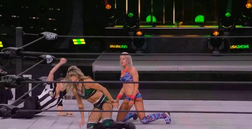 Rachel Kelvington and Taynara Melo in AEW Dark: Elevation (2021)