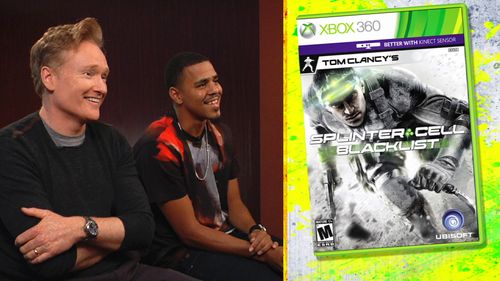 Conan O'Brien and J. Cole in Conan (2010)
