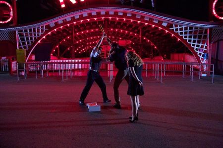 (From Left to Right) Adam Hagenbuch as Adam Eddington, IV; Daniel Bellomy as Sullivan Gridley; and Anna Rich as Alice Ed