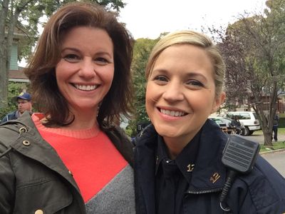 On the set of 