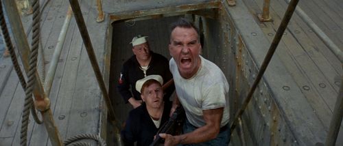 Joe Di Reda, James Jeter, and Ford Rainey in The Sand Pebbles (1966)