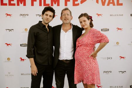 David Volach, Roy Nik, and Lihi Kornowski at an event for Daniel Auerbach (2023)