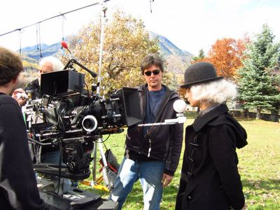 On set of Disney's Santa Pups w/ Mark Irwin