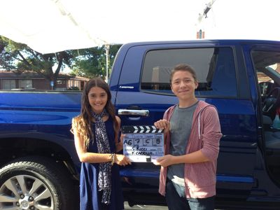 On the set filming, Toyota ivideos commercial