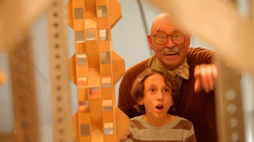 Oliver with Barry Corbin in Metropolis II