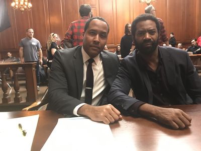 Nicholas Pinnock and Lawrence Ballard in For Life (2020)
