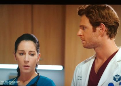 Amanda Marcheschi (Nurse Dina Garston) and Nick Gehlfuss (Dr. Will Halstead) on Chicago Med