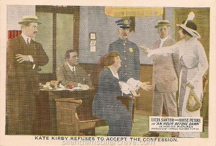 House Peters and Laura Sawyer in An Hour Before Dawn (1913)