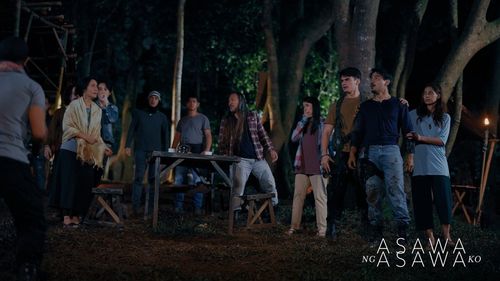 Billie Hakenson, Mariz, Joem Bascon, Jasmine Curtis-Smith, Patricia Coma, and Bruce Roeland in Spouse of My Spouse (2024