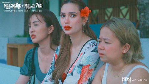 Kiray Celis, Arci Muñoz, and Janelle Tee in Malditas in Maldives (2023)