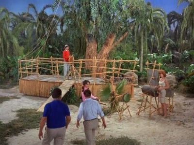 Bob Denver, Alan Hale Jr., Tina Louise, Russell Johnson, and Dawn Wells in Gilligan's Island (1964)