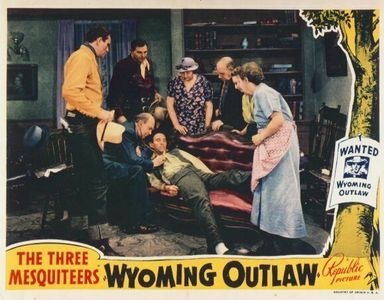 John Wayne, Pamela Blake, Ray Corrigan, Katherine Kenworthy, and Charles Middleton in Wyoming Outlaw (1939)