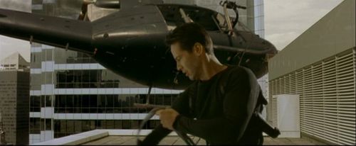 Keanu Reeves in The Matrix 2nd unit sequence