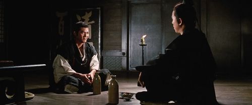 Kôji Nanbara and Jimmy Wang Yu in Zatoichi and the One-Armed Swordsman (1971)