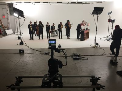 Hypnotic Brass Ensemble music video shoot