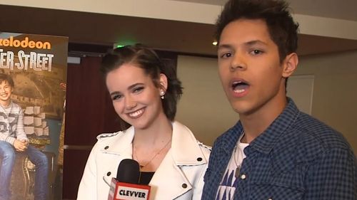 Stony Blyden and Maemae Renfrow at an event for Hunter Street (2017)
