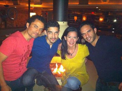 The producers of Bound showing director, Guillermo Ivan, around Dallas.