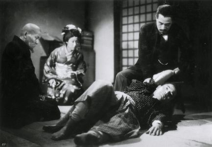 Susumu Fujita, Kokuten Kôdô, Denjirô Ôkôchi, and Yukiko Todoroki in Sanshiro Sugata (1943)