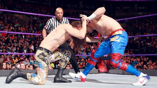 Brian Kendrick and T.J. Perkins in WWE Hell in a Cell (2016)