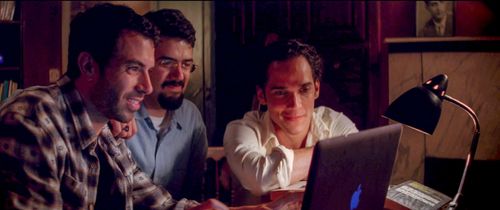 Reece Ritchie, Bamshad Abedi-Amin, and Tom Cullen in Desert Dancer (2014)